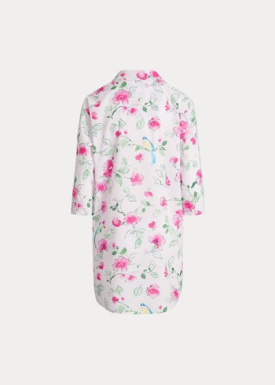 Women's Ralph Lauren Floral Cotton Sleep Shirt | 075318GJN